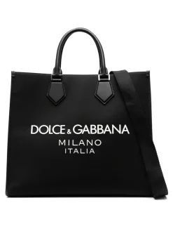 Borsa tote in nylon logato