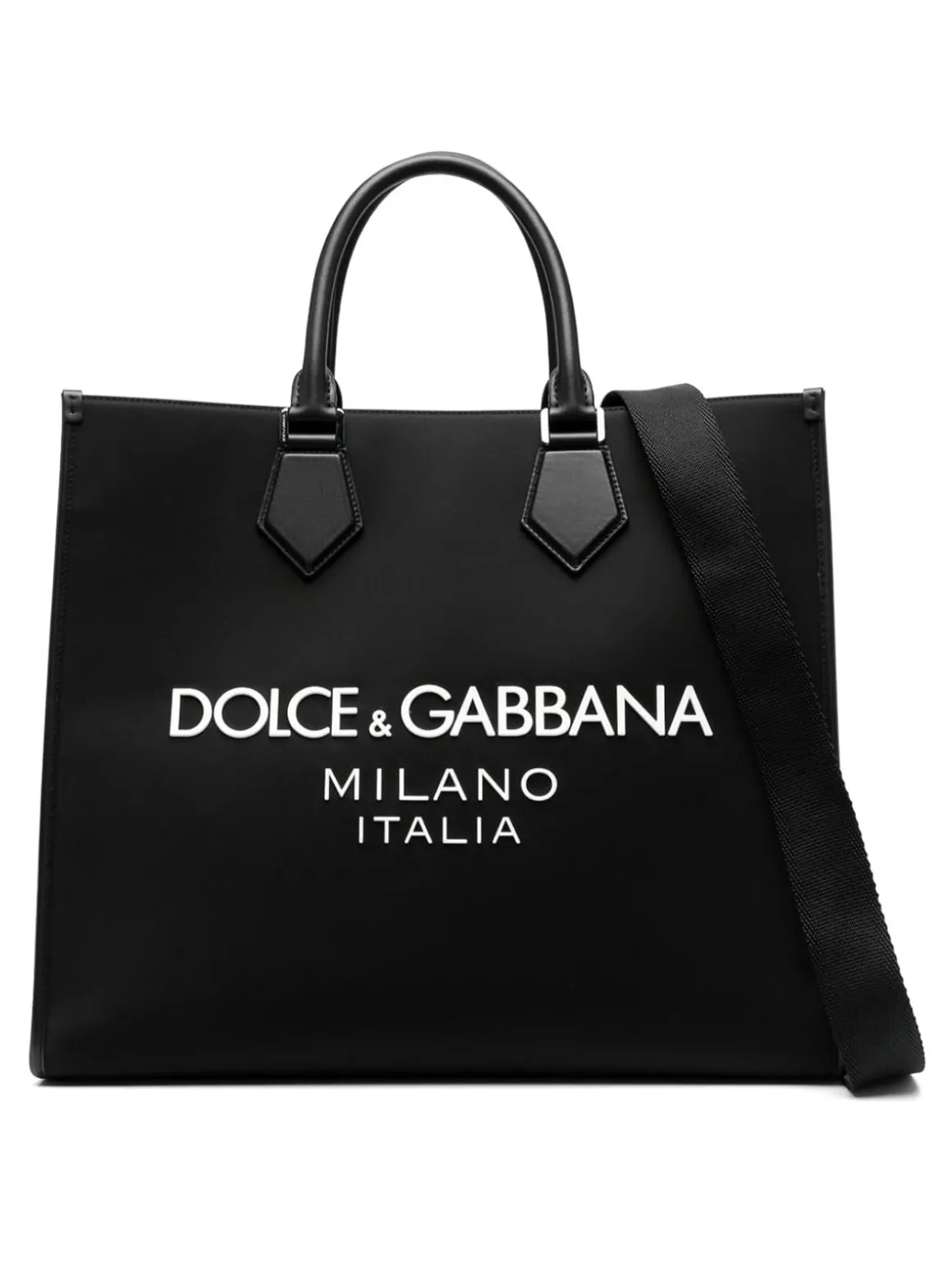 Borsa tote in nylon logato
