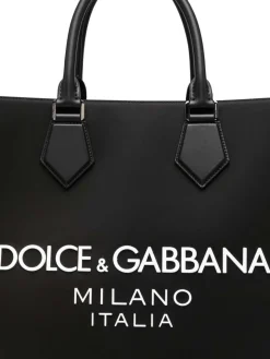 Borsa tote in nylon logato