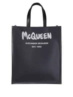 Borsa tote in pelle nera