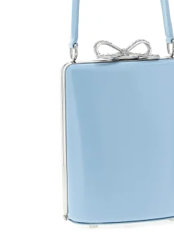 Borsetta della borsa in pelle blu