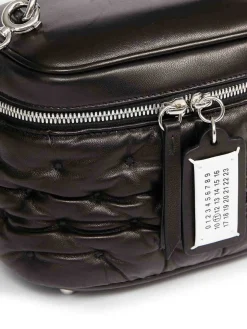 Borsetta in pelle nera glam