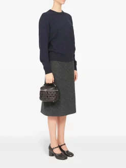 Borsetta in pelle nera glam