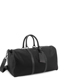 Borsone In Nylon Con Inserti In Pelle
