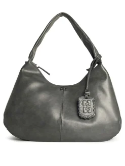 Bou XXL Grey Leather Blend Borse