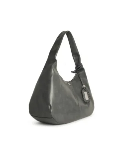 Bou XXL Grey Leather Blend Borse