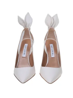 Bow Tie Pump 85 In Pelle Colore Bianco