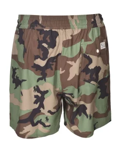 Boxer da mare camouflage marrone