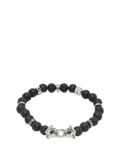 Bracciale con perline nere