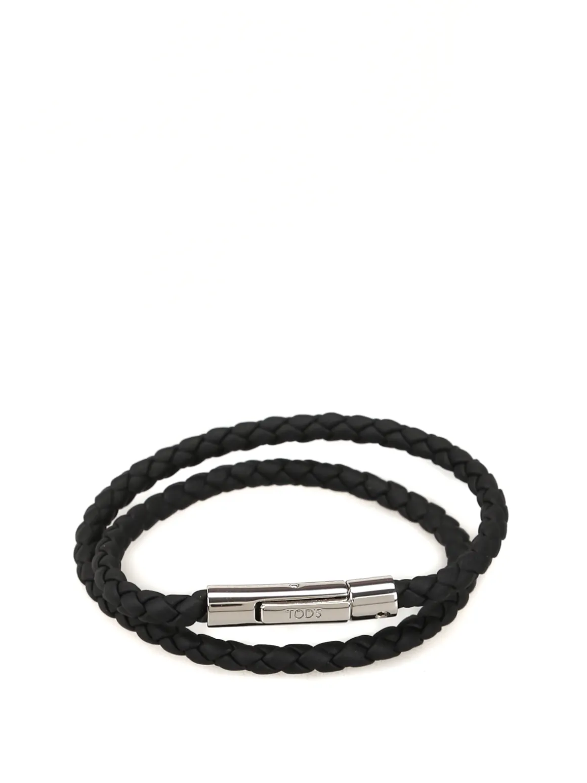 Bracciale MyColors in pelle intrecciata nera