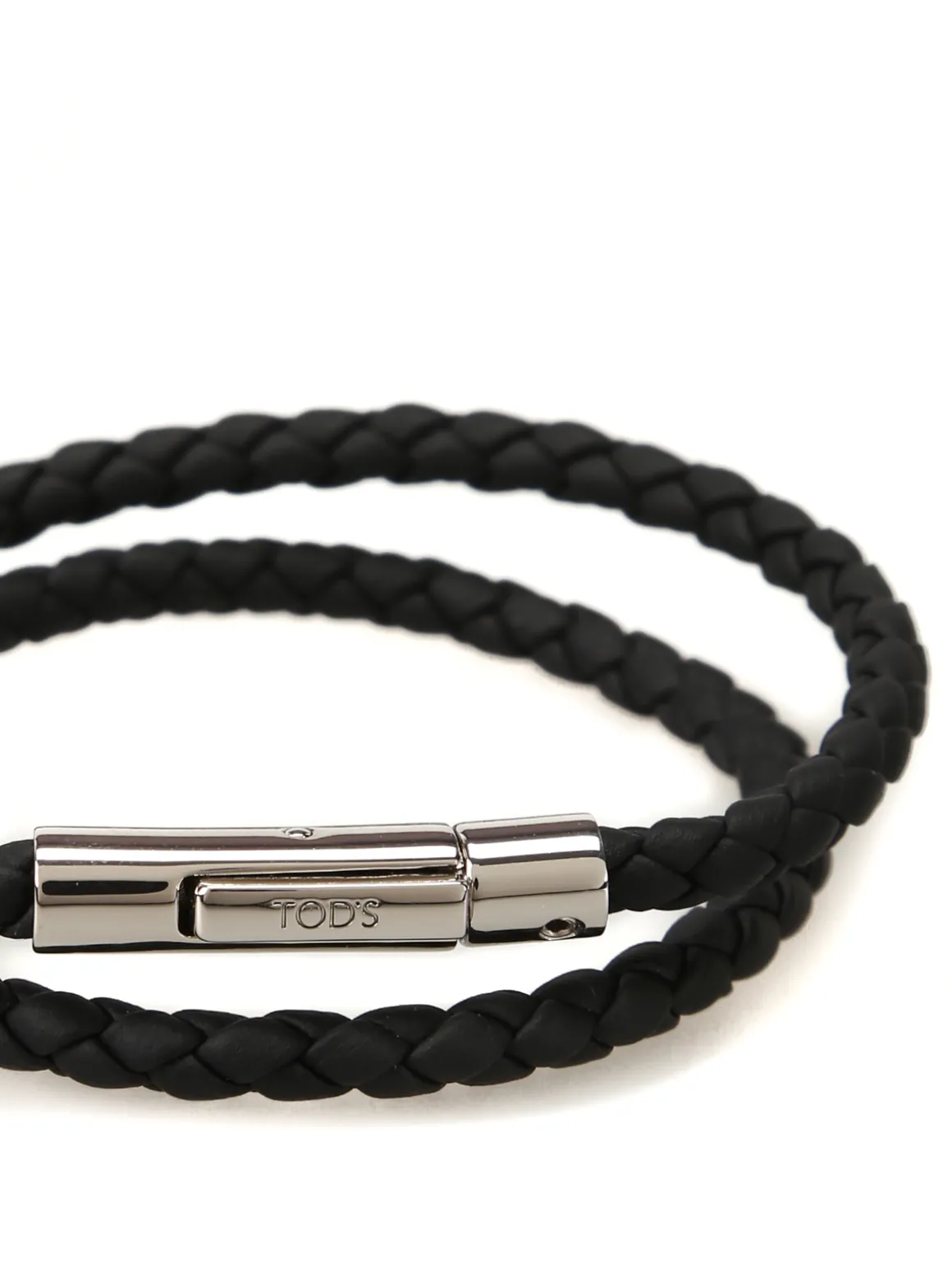 Bracciale MyColors in pelle intrecciata nera