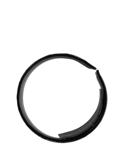 Bracciale rigido - crollo cloc in pelle