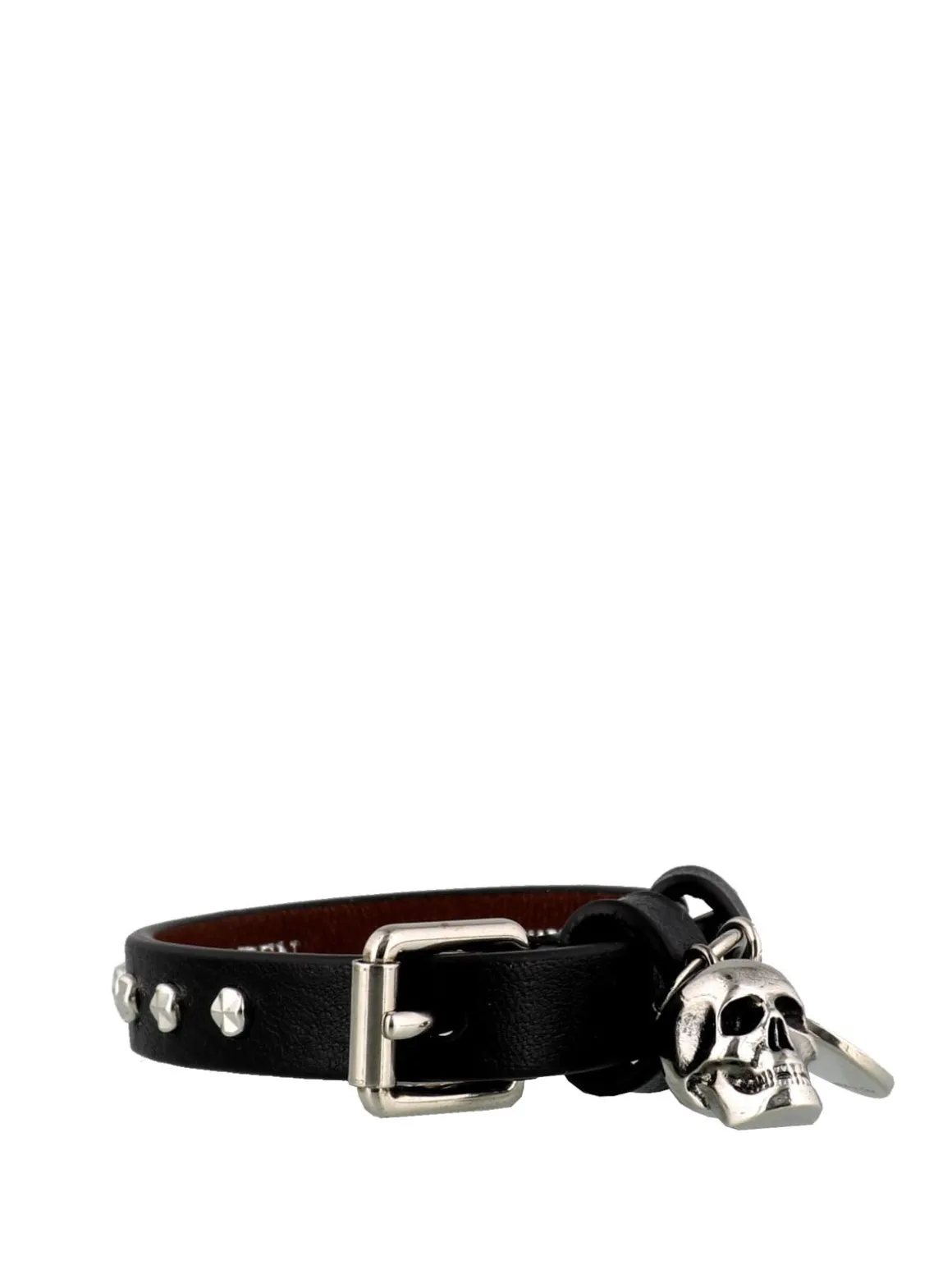 Bracciale Skull con borchie e teschio