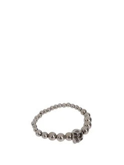 Bracciale Skull elasticizzato in ottone