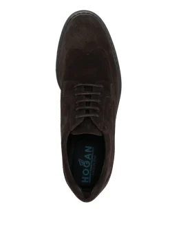 Brogue in pelle scamosciata marrone