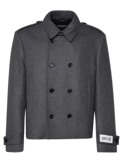 Caban Doppiopetto In Lana E Cashmere