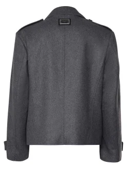 Caban Doppiopetto In Lana E Cashmere