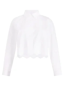 Camicia a coltura di cotone bianco