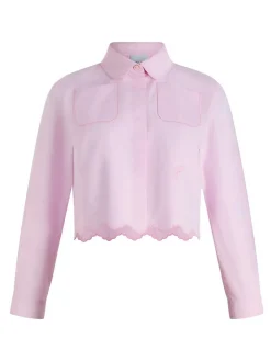 Camicia a coltura di cotone rosa