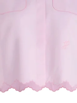 Camicia a coltura di cotone rosa