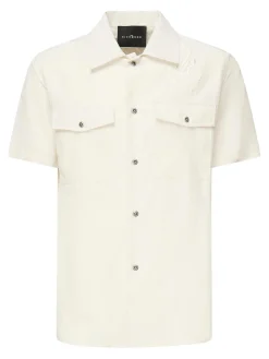 Camicia chuy con ricamo logo