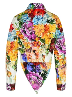 Camicia di cotone con stampa floreale