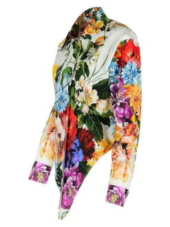 Camicia di cotone con stampa floreale