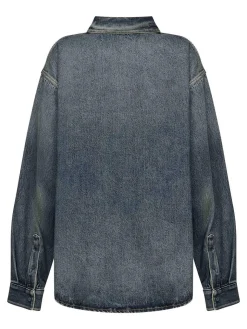 Camicia di cotone con tasca del torace