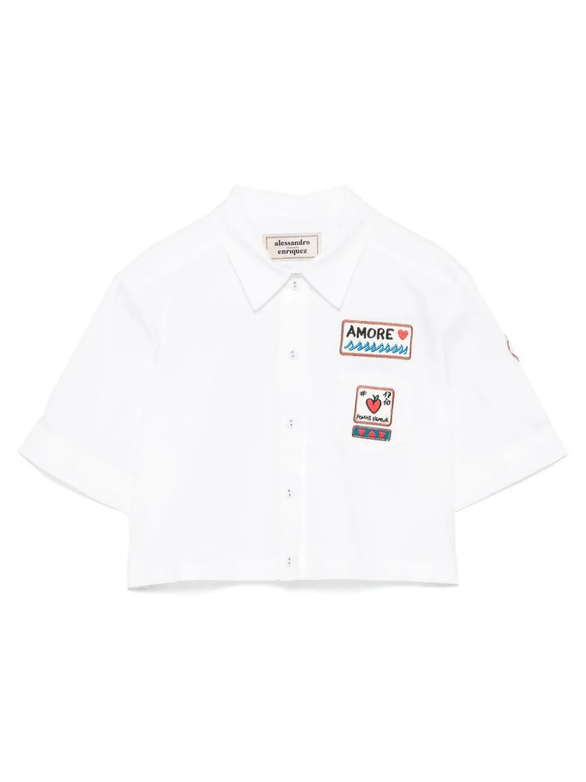 Camicia di cotone patch
