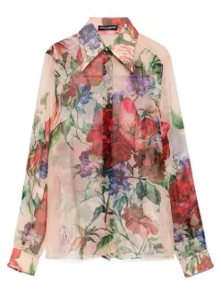 Camicia di seta a maniche lunghe