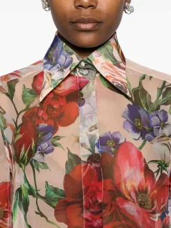 Camicia di seta a maniche lunghe