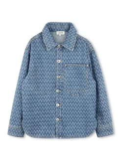 Camicia in denim blu per ragazzi