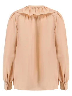 Camicia In Seta Con Rouches