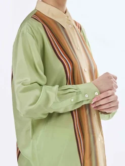Camicia Seta Multiriga Estiva