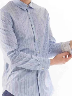 Camicia Slim Fit Multiriga Ps