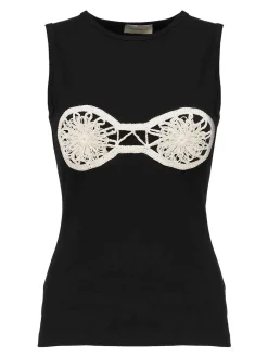 Canotta reggiseno all'uncinetto