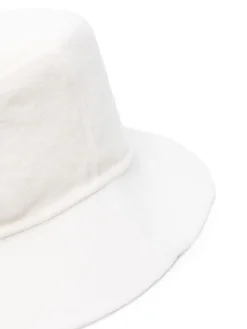 Cappello a secchio in lana largo