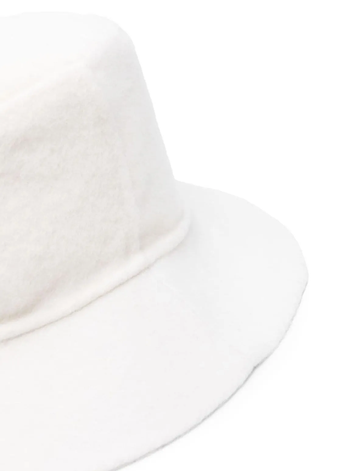 Cappello a secchio in lana largo