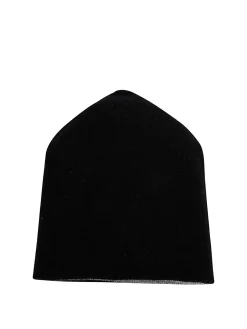 Cappello Beanie In Cashmere Ricamato