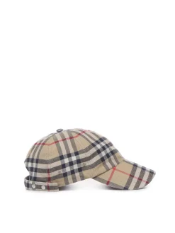 Cappello da baseball con stampa a quadri