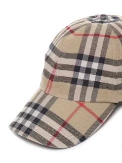 Cappello da baseball con stampa a quadri