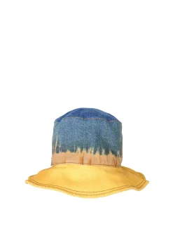 Cappello da pescatore con stampa tie-dye