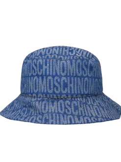 Cappello in misto cotone blu
