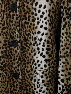 Cappotto con stampa jacquard