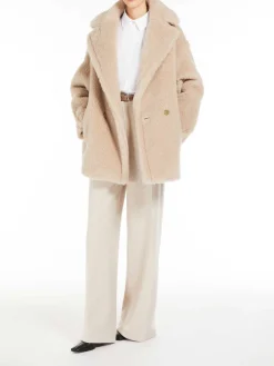 Cappotto in alpaca e lana