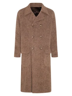 Cappotto in lana marrone