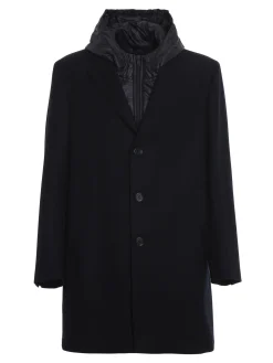 Cappotto in twill di lana