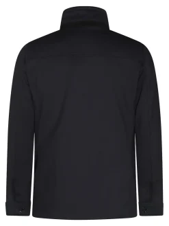 Cappotto in viscosa blu scuro