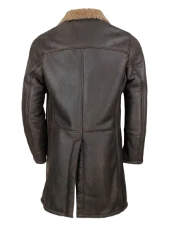 Cappotto monopetto in montone