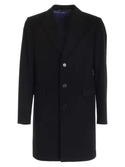 Cappotto monopetto nero